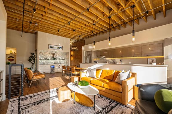 Historic Elegance with Balcony Downtown View